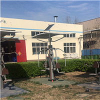 星沃户外运动路径 室外太阳能照明智能健身路径