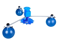 大功率3KW叶轮浮球增氧泵  水产养殖蟹塘增氧机