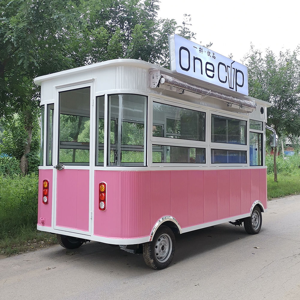 移動冷飲奶茶小吃車 移動美食車 擺攤小吃車