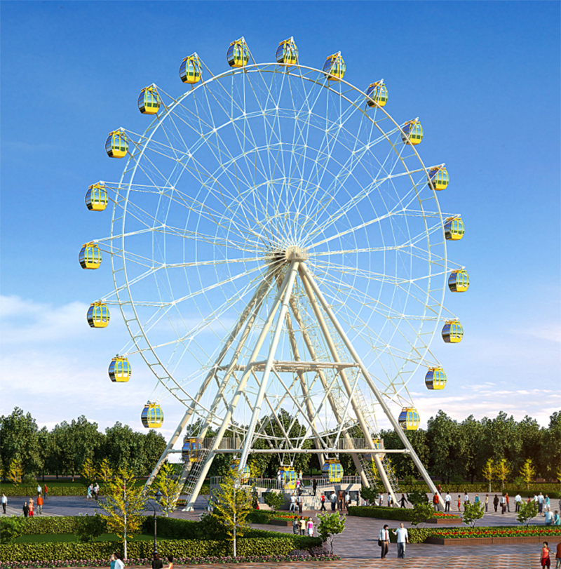 天鸿景区游乐园经典大型游乐设备66米摩天轮