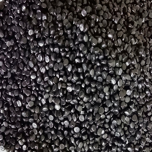 泽轩高光镜面黑色颗粒制 塑料颗粒制造工厂