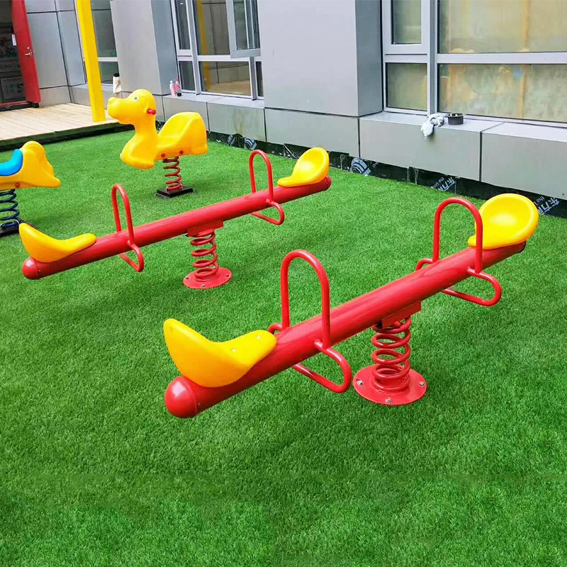 公园小区户外儿童跷跷板定做户外健身路径跷跷板健身器材