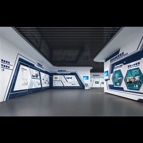 芜湖企业展厅设计装修铜陵展馆文化背景墙宣城公司大厅办公室设计