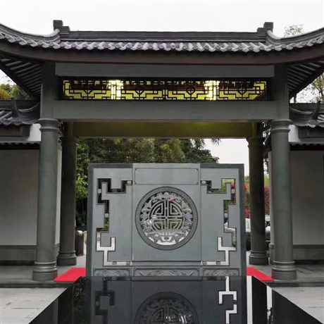 青石浮雕照壁