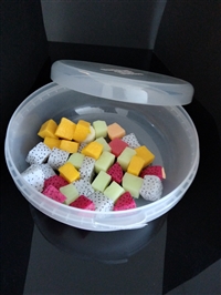 透明PP塑料沙拉盒,密封带盖圆形碗,甜点蛋糕盒