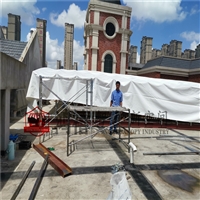 义乌移动棚 义乌雨篷加工 城西出入口雨蓬 宝山雨棚 雨篷经济耐用 鸿禧移动蓬安装