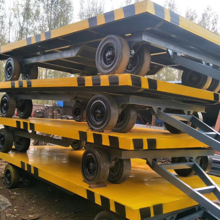 钩机拖车厂区拉货平板车厂区转运车货物周转车牵引平板拖车