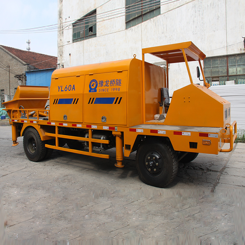 混凝土车载泵车 小型混凝土泵车细石混凝土泵混凝土拖车泵