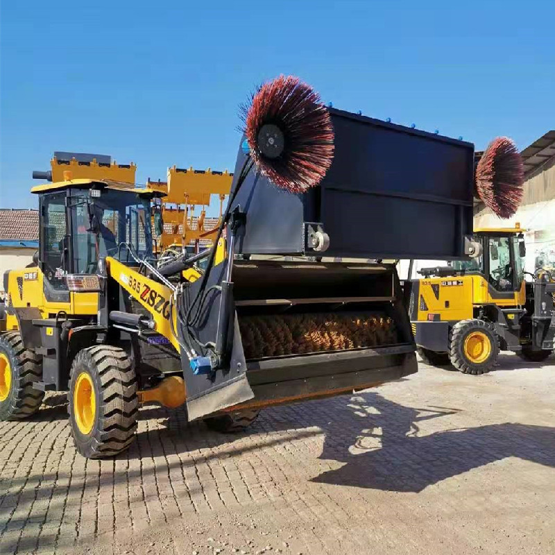 铲车加扫路机装载机改装扫地车清扫路面专用车