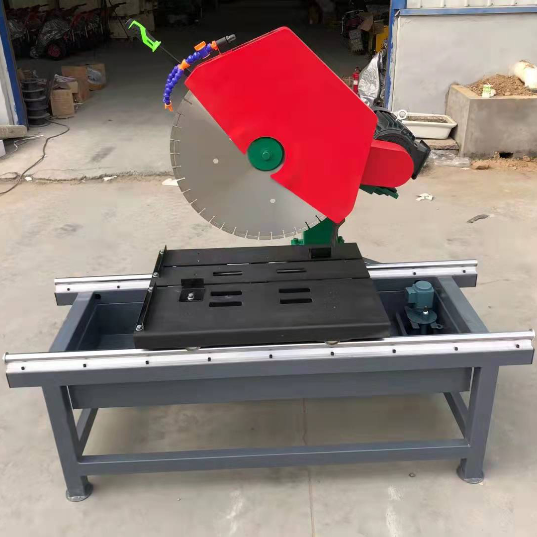 手推式电动岩石分切设备 耐火砖切割机 便携式石材开槽机