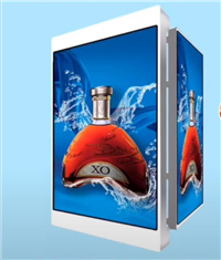 P3.3双面LED灯杆屏幕 间距3.3MM双面灯杆显示屏