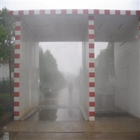 四川达州市防疫站车辆消毒通道感应系统