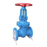 铁王供应铸钢衬氟闸阀 Z41F46-16C 耐腐蚀耐酸碱 全衬四氟法兰闸阀 