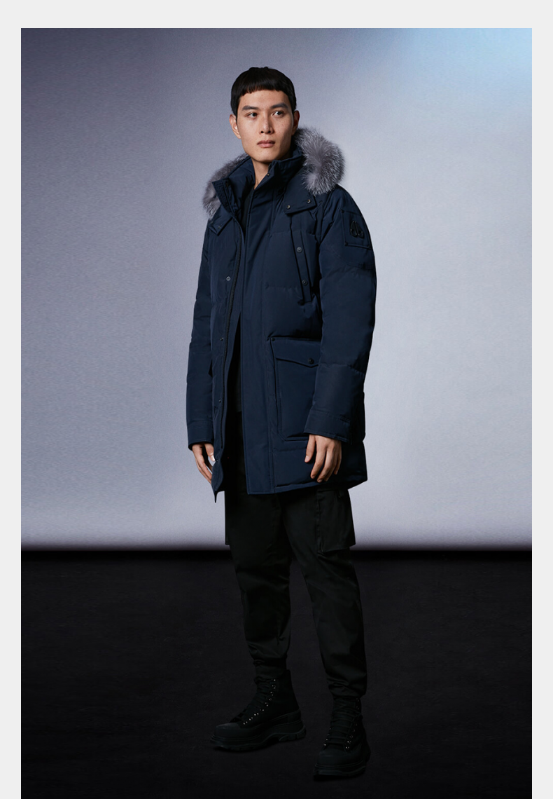 吴磊明星同款mooseknucklesbigridge男士鹅绒派克大衣