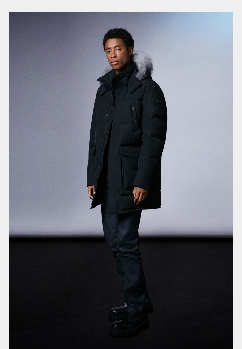 吴磊明星同款mooseknucklesbigridge男士鹅绒派克大衣