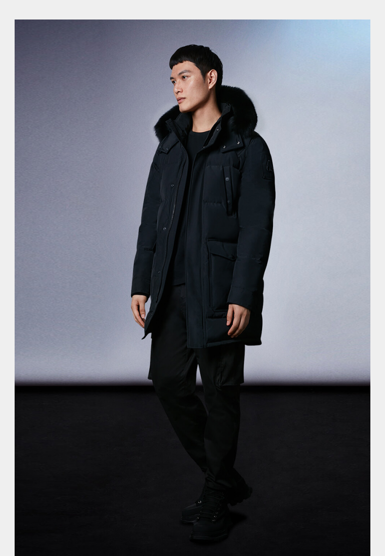 吴磊明星同款mooseknucklesbigridge男士鹅绒派克大衣