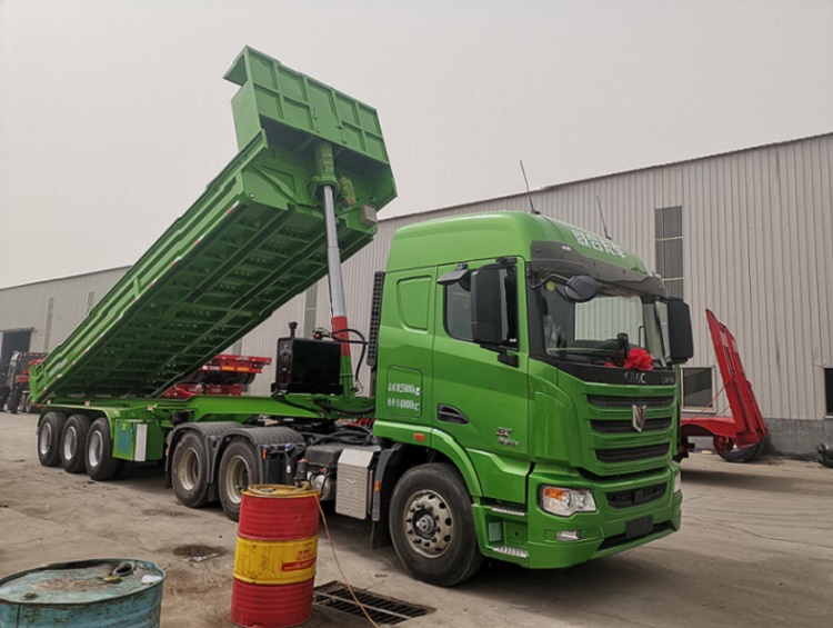 9米后翻自卸半挂车2022新型