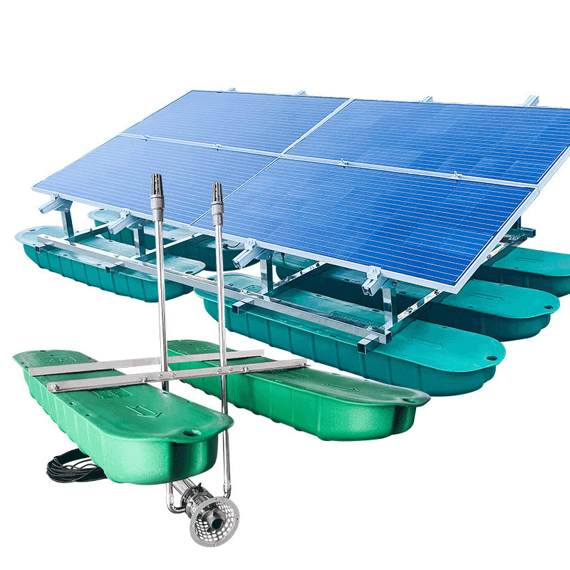 太阳能河道推流曝气机 光伏发电 循环水流