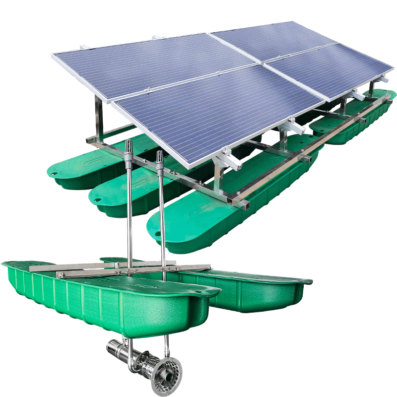 太阳能河道推流曝气机 光伏发电 循环水流
