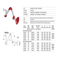 上海台雄壁式三节PP抽气罩 SAN-6312A/SAN-6412A