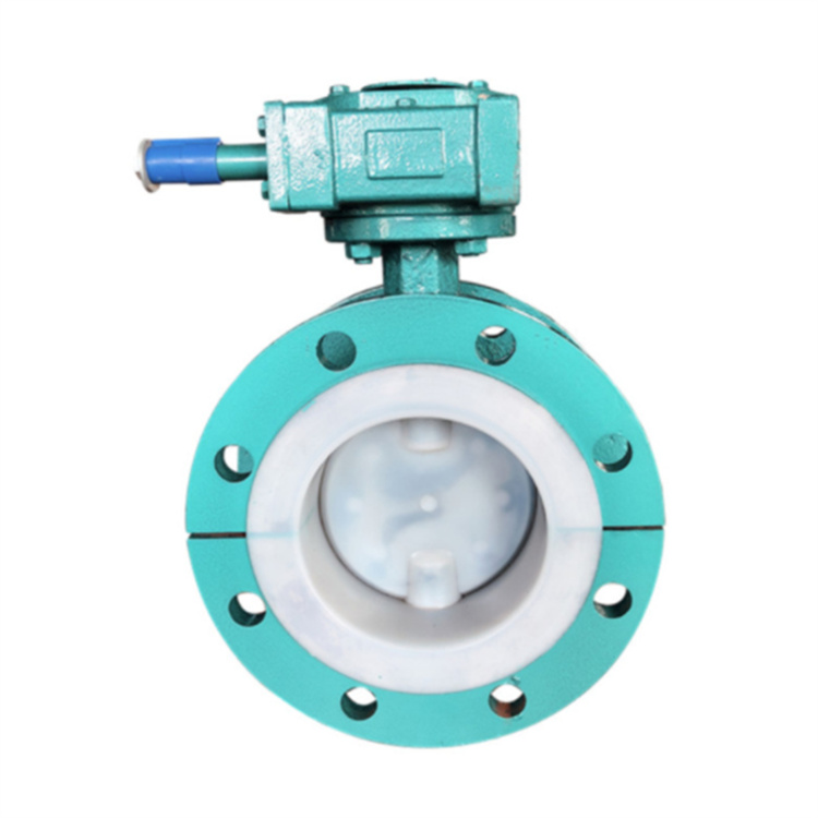 铸钢衬氟法兰蝶阀