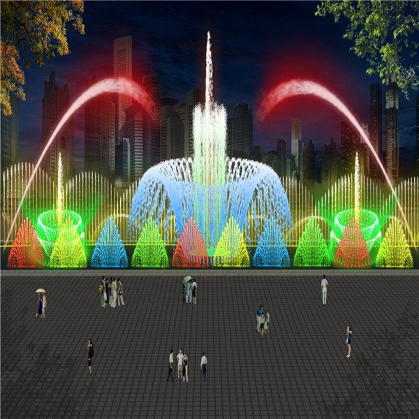 山东烟台数字水帘喷泉 大小型喷泉制作 陇南西和喷泉 施工加工公司
