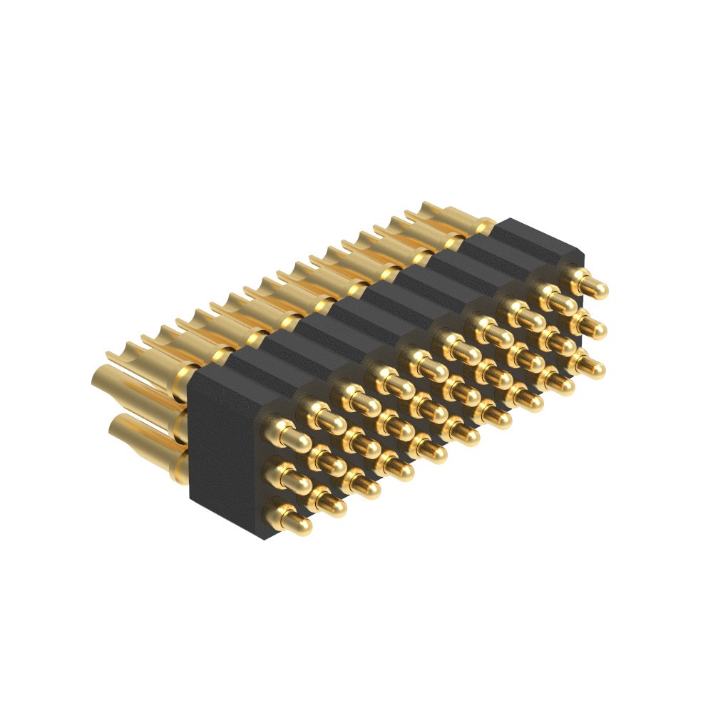 德能20pogopin弹簧针h40焊线式三排