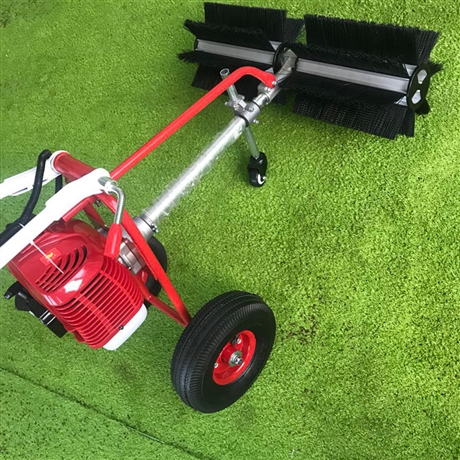 小型手推式草坪梳理机汽油家用型人造草坪刷草机草坪梳草机器