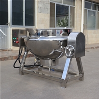 可傾式電加熱夾層鍋 辣椒醬炒鍋 涼粉攪拌熬制鍋