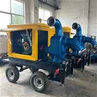 柴油泵车 振动小噪音低移动灵活 牵引式防汛泵车