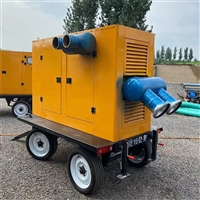 柴油泵车 高级别无堵塞式工作 移动式防汛泵车