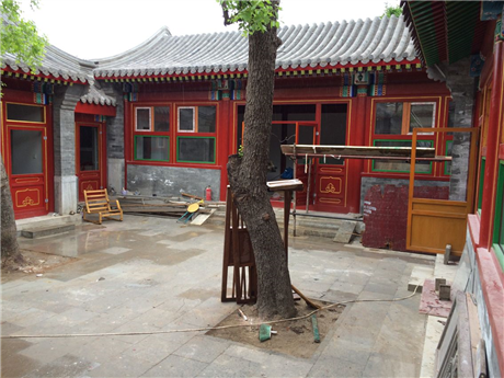 古建筑四合院彩繪彩畫