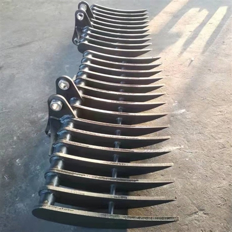 挖山药耙子园林用松土耙挖掘机钩机耙子货充足各种规格多齿耙子