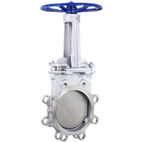 铁王供应不锈钢梅花型刀闸阀 PZ73W-16P 手动刀闸阀 对夹式刀型闸阀