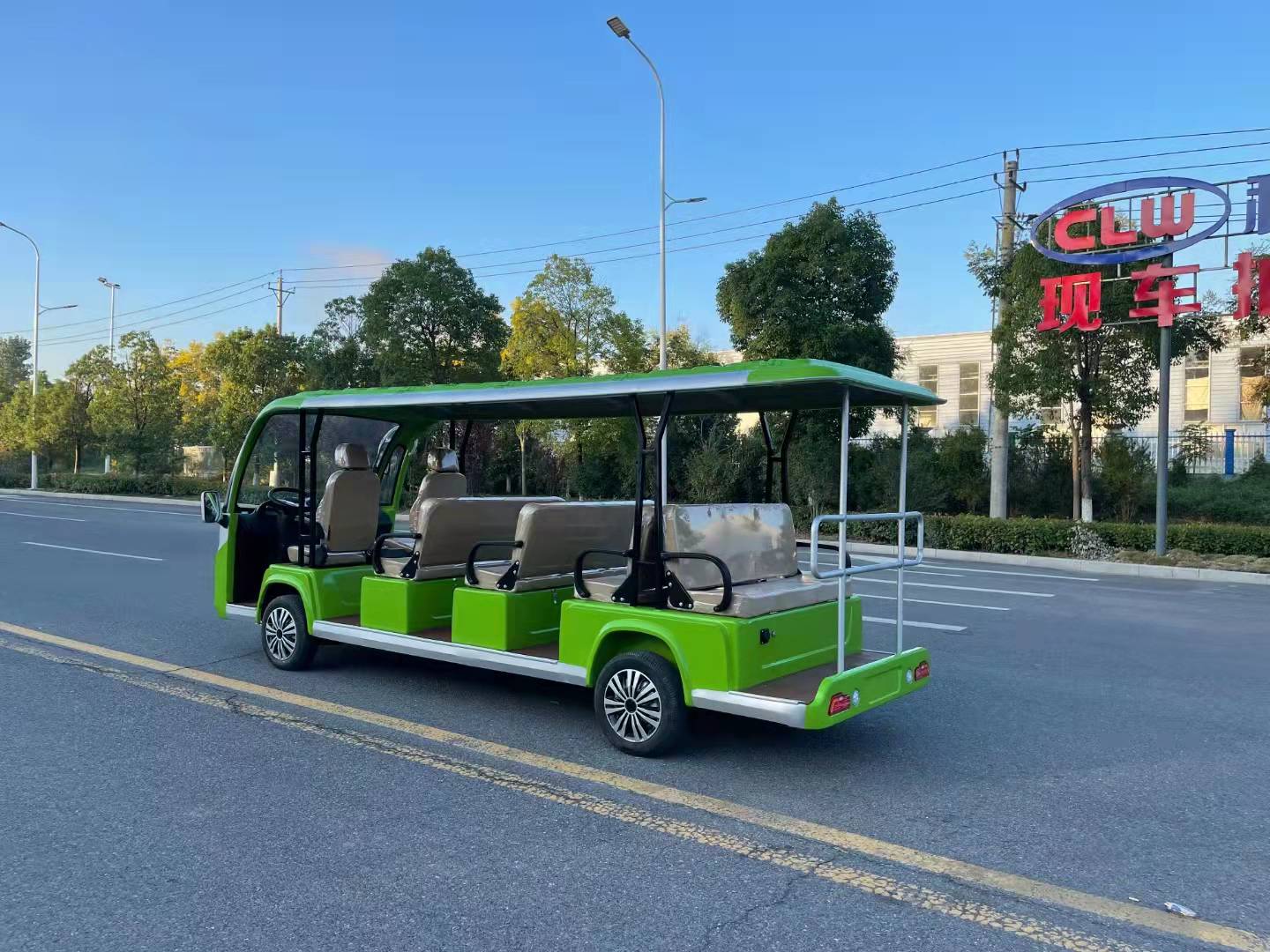 电动观光车纯电动14座观光导游车景区院校售楼中心迎宾车厂家定制全国