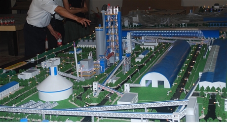 水泥厂模型水泥厂生产线模型水泥厂设备沙盘模型回转窑设备模型