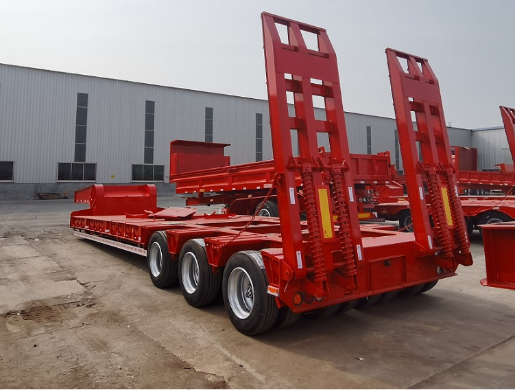 三线六桥低平板半挂车制动系统