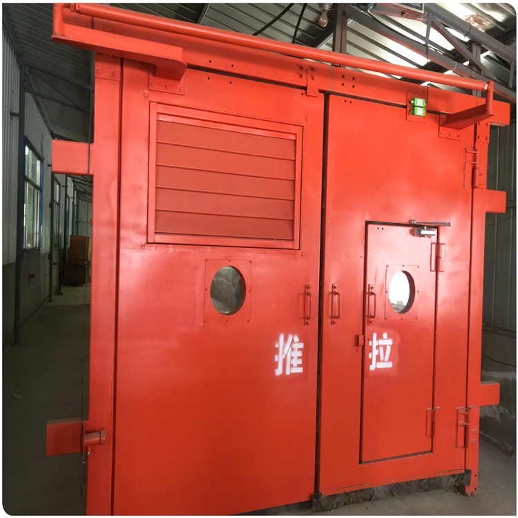 矿用无压对开式平衡风门手动无压平衡风门矿用气动调节式风门