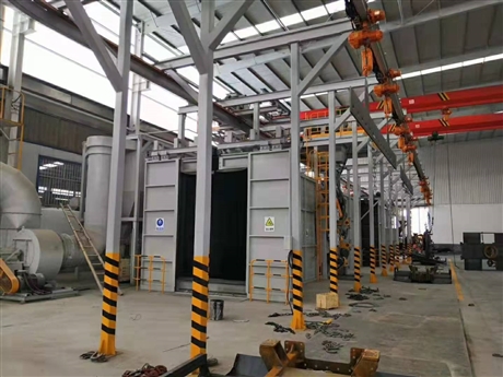 悬挂式抛丸机 生产厂家 安蓝地品牌