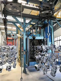 刹车盘清理抛丸机 吊挂式和悬链通过式 根据清理量进行选择