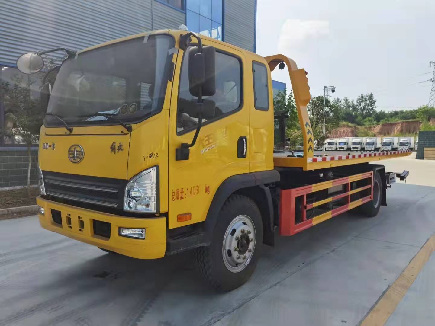 大运单桥10吨清障车蓝牌