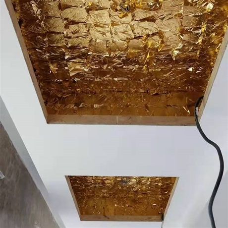 太原贴金箔太原金箔银箔酒店别墅贴金天花贴金箔厂家