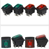 巧夺机械 船型开关 20A型开关KR2-11-2014脚2档船形翘板电源开关