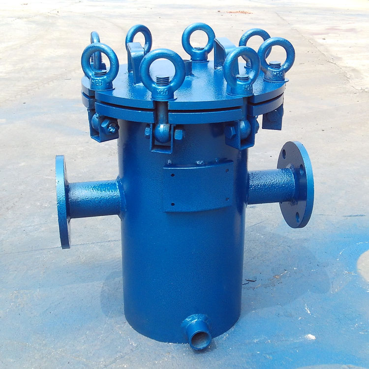 四川加工定制直通除污器法兰接口篮式过滤器篮式过滤器