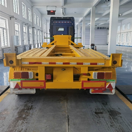 大鹅头骨架后翻自卸车 港口集装箱运输半挂车 鞍座高度1250mm