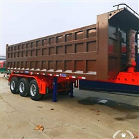 出口后翻斗半挂车 大吨位9米5U型自卸车 批发价格