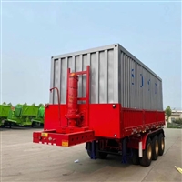 半挂车自卸车平板 后翻自卸车8米5长度 9米自卸车后翻型号