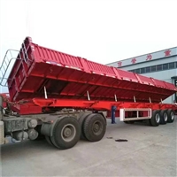  60栏板标厢半挂车 13米侧翻自卸车 配置参数