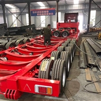 19米大件运输半挂车 三线六桥低平板拖板车 荷载能力强