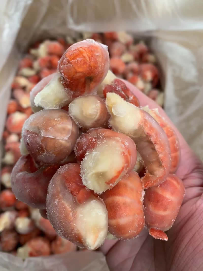 楚淼水产自产冰冻小龙虾尾特级虾尾虾尾采用678规格的小龙虾生产制作